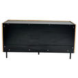 SIDEBOARD LINO in 150/75/40 cm - Eichefarben/Schwarz, Design, Holzwerkstoff/Metall (150/75/40cm) - Xora