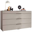 SIDEBOARD  160/91,2/43 cm 4 Schublade(n)  - Schieferfarben/Schwarz, Basics, Glas/Holzwerkstoff (160/91,2/43cm) - Dieter Knoll