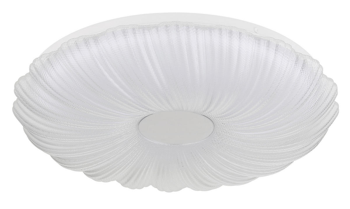 LED-DECKENLEUCHTE 38/7 cm   - Opal/Weiß, KONVENTIONELL, Kunststoff/Metall (38/7cm) - Globo