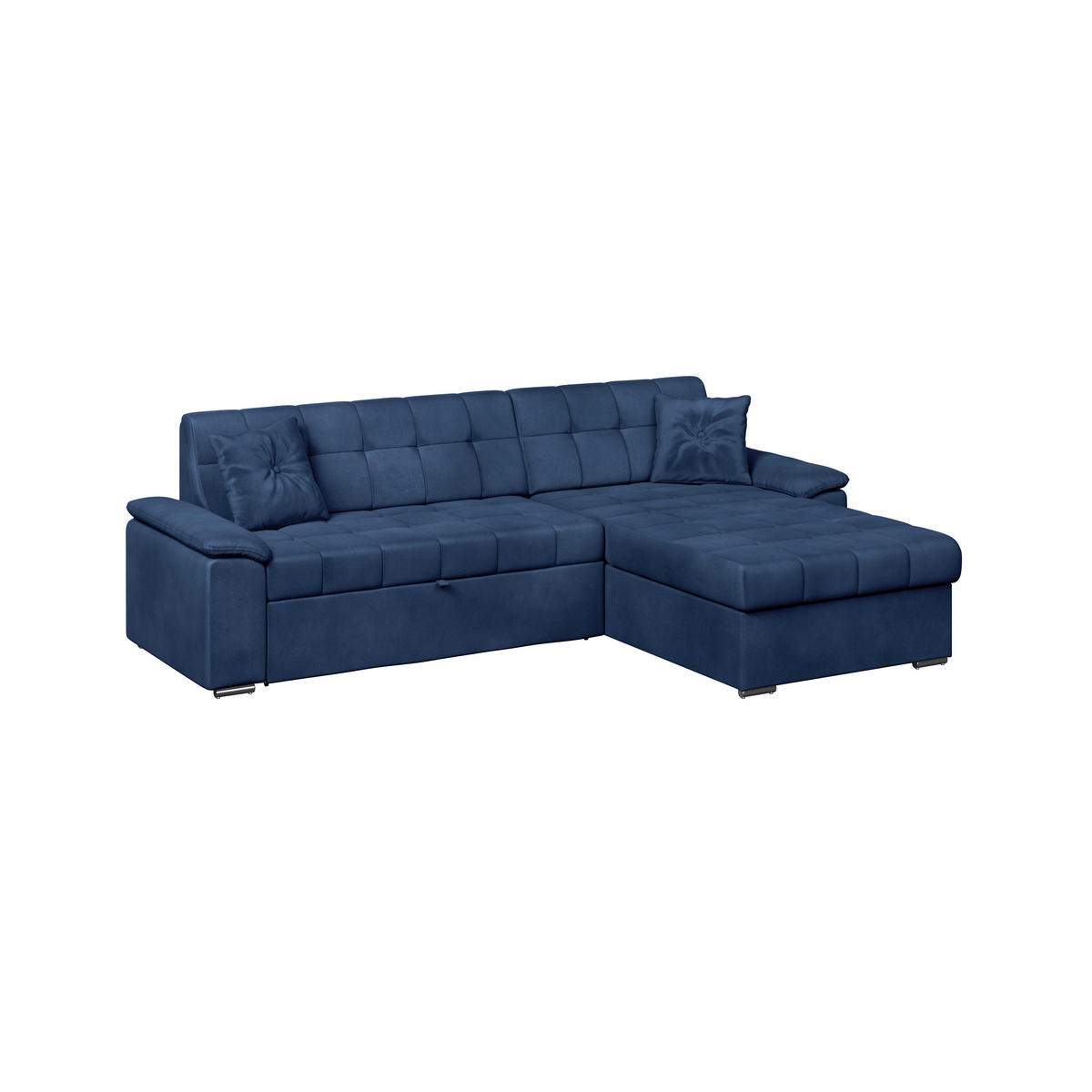 ECKSOFA Blau Zierkissen  - Blau, Trend, Textil (257/167cm) - Livetastic