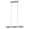 HÄNGELEUCHTE 77/5/110 cm  - Silberfarben/Schwarz, Design, Kunststoff/Metall (77/5/110cm) - Eglo