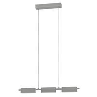 HÄNGELEUCHTE 77/5/110 cm  - Silberfarben/Schwarz, Design, Kunststoff/Metall (77/5/110cm) - Eglo
