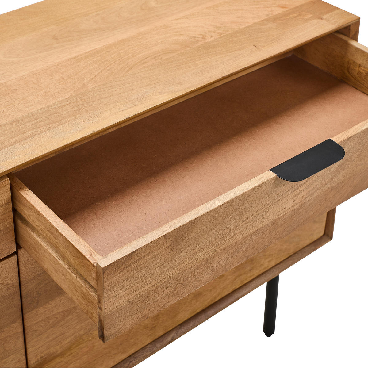 SIDEBOARD  in 140/70/40 cm  - Schwarz/Naturfarben, LIFESTYLE, Holz/Metall (140/70/40cm) - Livetastic