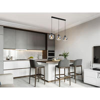 HÄNGELEUCHTE 72/18/120 cm  - Chromfarben/Anthrazit, LIFESTYLE, Glas/Metall (72/18/120cm) - Dieter Knoll