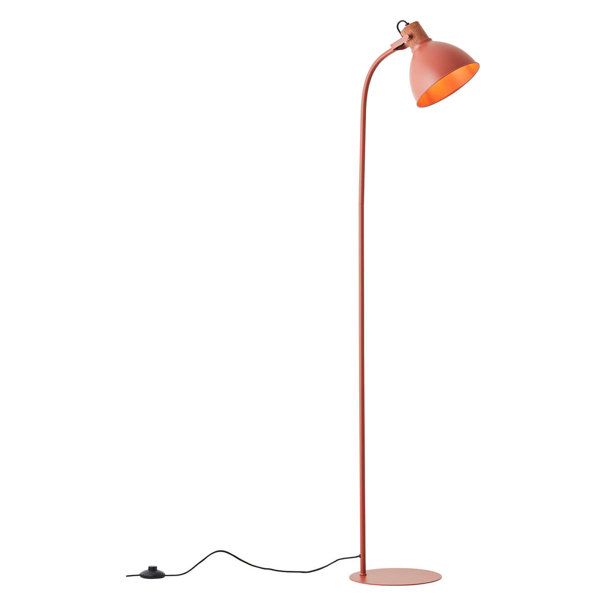 STEHLEUCHTE 35/150 cm    - Rot, Basics, Holz/Metall (35/150cm) - Brilliant