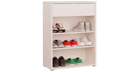 SCHUHSCHRANK  in 74,5/99,1/34,9 cm  - Sandfarben/Grau, MODERN, Holzwerkstoff/Kunststoff (74,5/99,1/34,9cm) - Carryhome