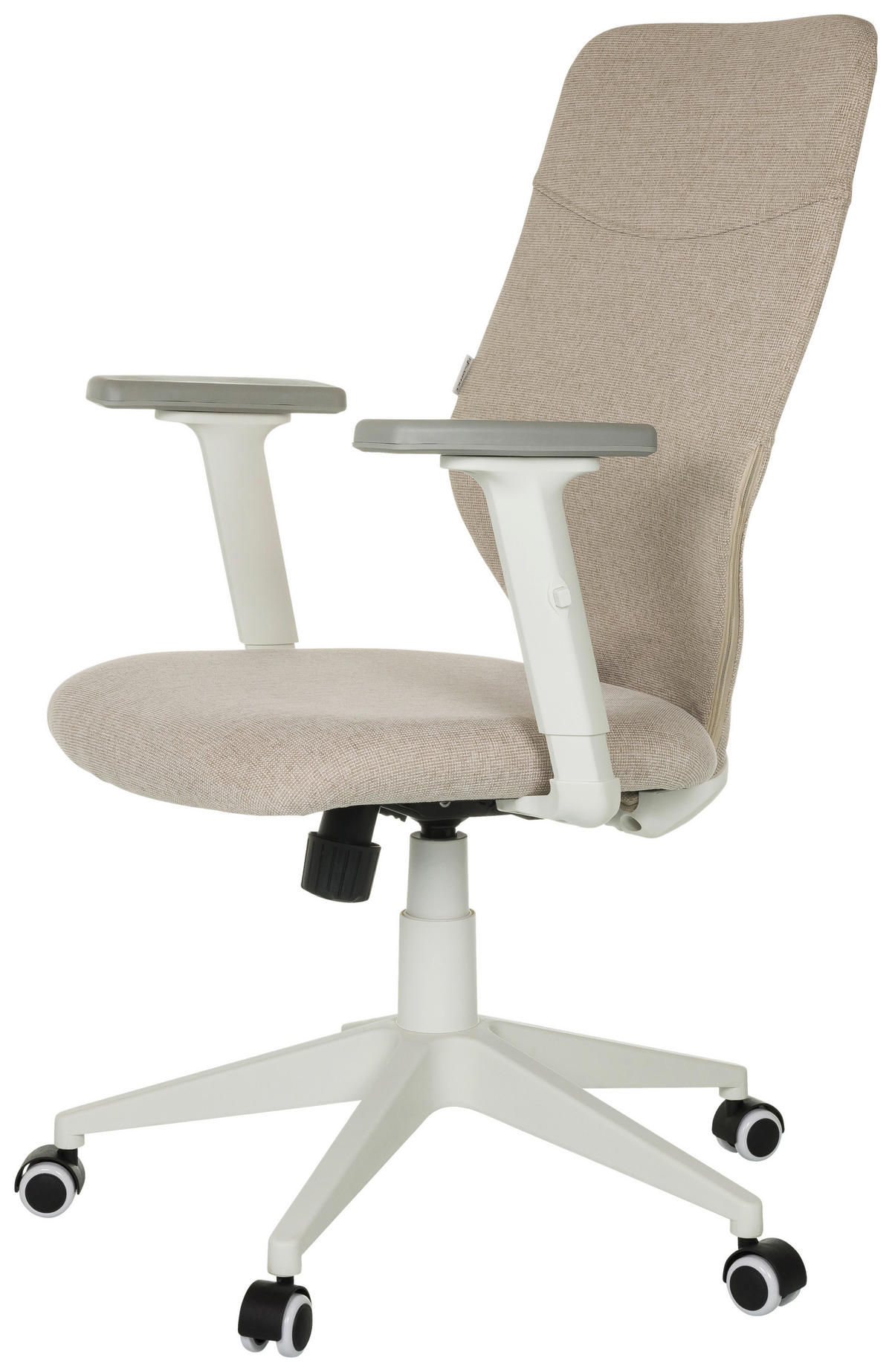OTOČNÁ ŽIDLE, plochá tkanina, béžová - šedá/bílá, Moderní, textil/plast (70/115/70cm) - MID.YOU