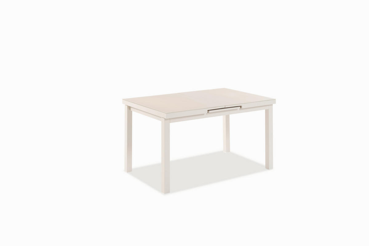 GARTENTISCH 140-180/90/76 cm  - Cappuccino, Design, Glas/Metall (140-180/90/76cm) - Niehoff Garden