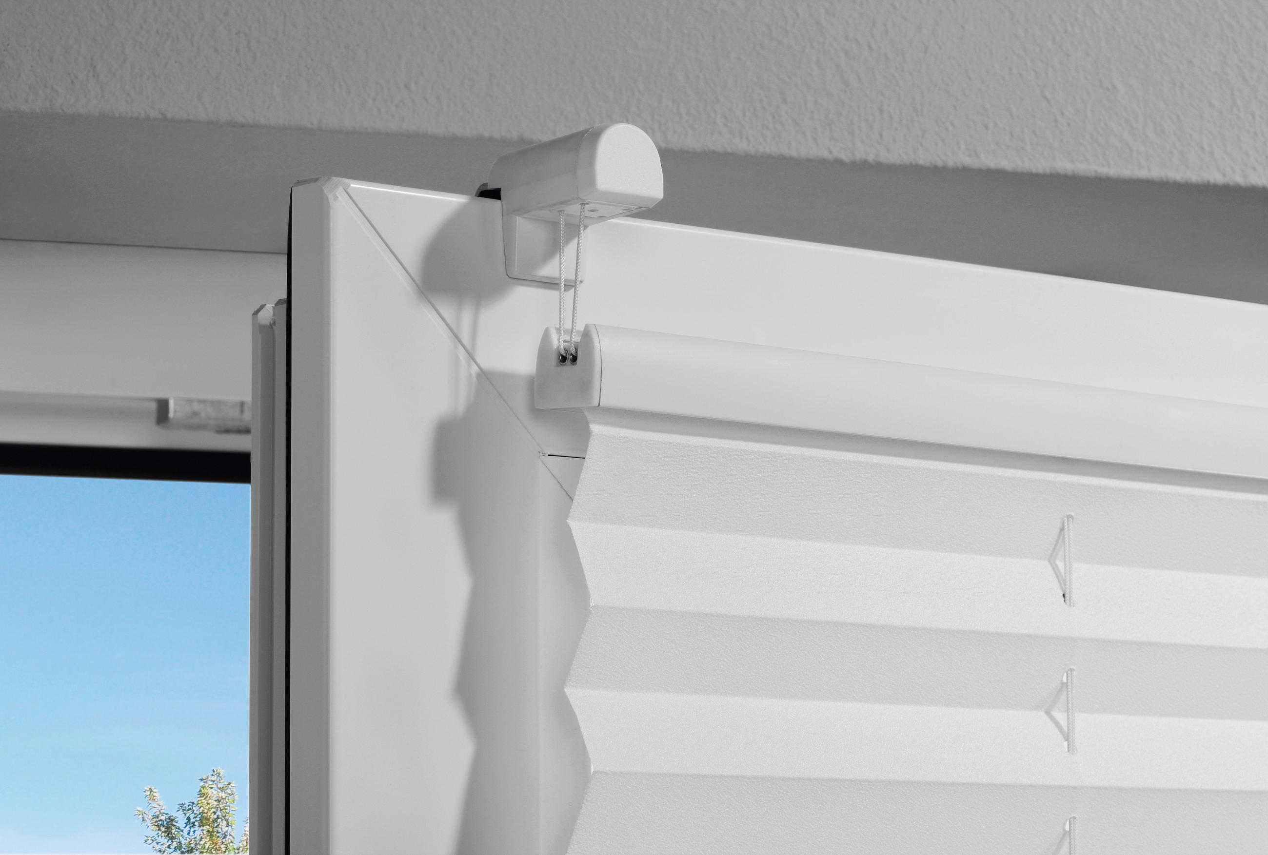 Thumbnail - Homeware Plissee, Weiß, Textil, Uni, 75x130 cm, Länge universell einstellbar, Wohntextilien, Rollos & Jalousien, Plissee...