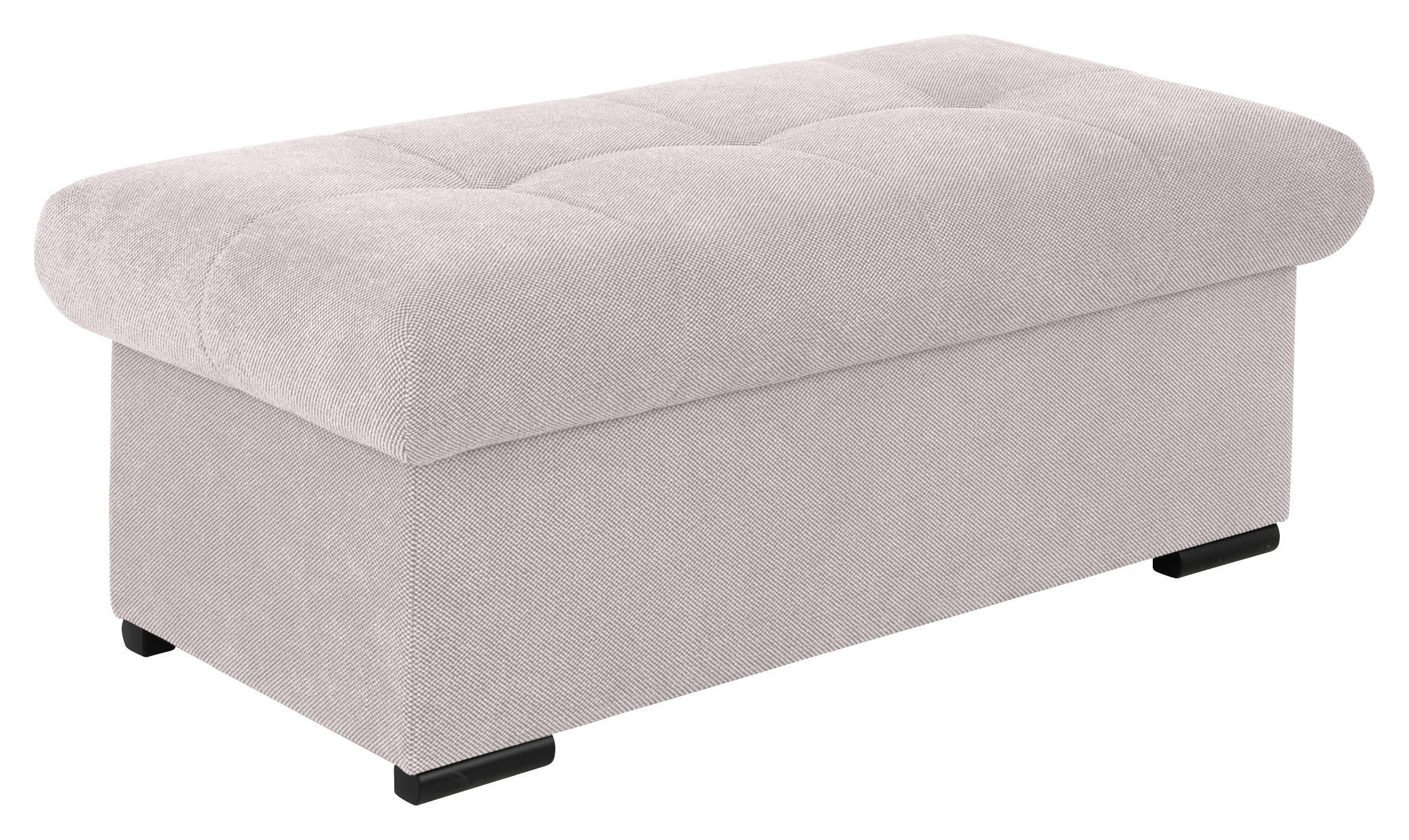 HOCKERBANK SALSA -EXKLUSIV- - Beige/Schwarz, Design, Kunststoff/Textil (108/42/54cm) - Xora