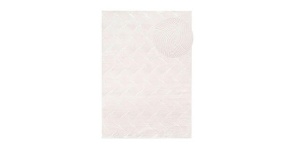 HANDWEBTEPPICH 140/200 cm Stilo Creme  - Creme, Design, Textil (140/200cm) - Novel