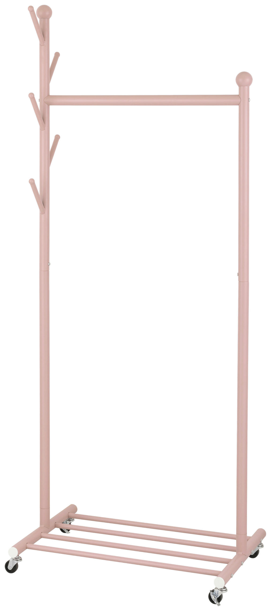 Mid.you Kleiderwagen Pink 68x171x43 cm