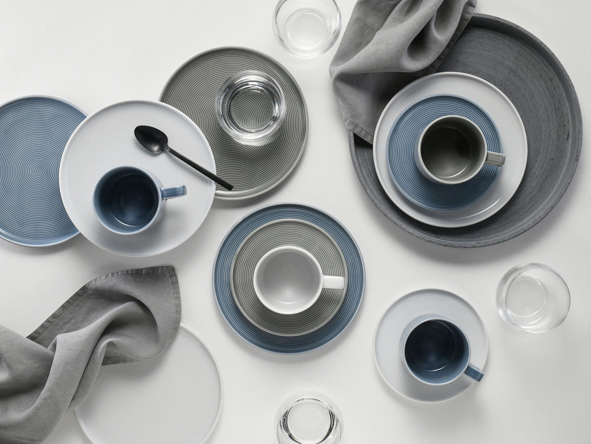 KAFFESERVIS Session Urban 18 delar  - vit/gråblå, Basics, keramik - Creatable