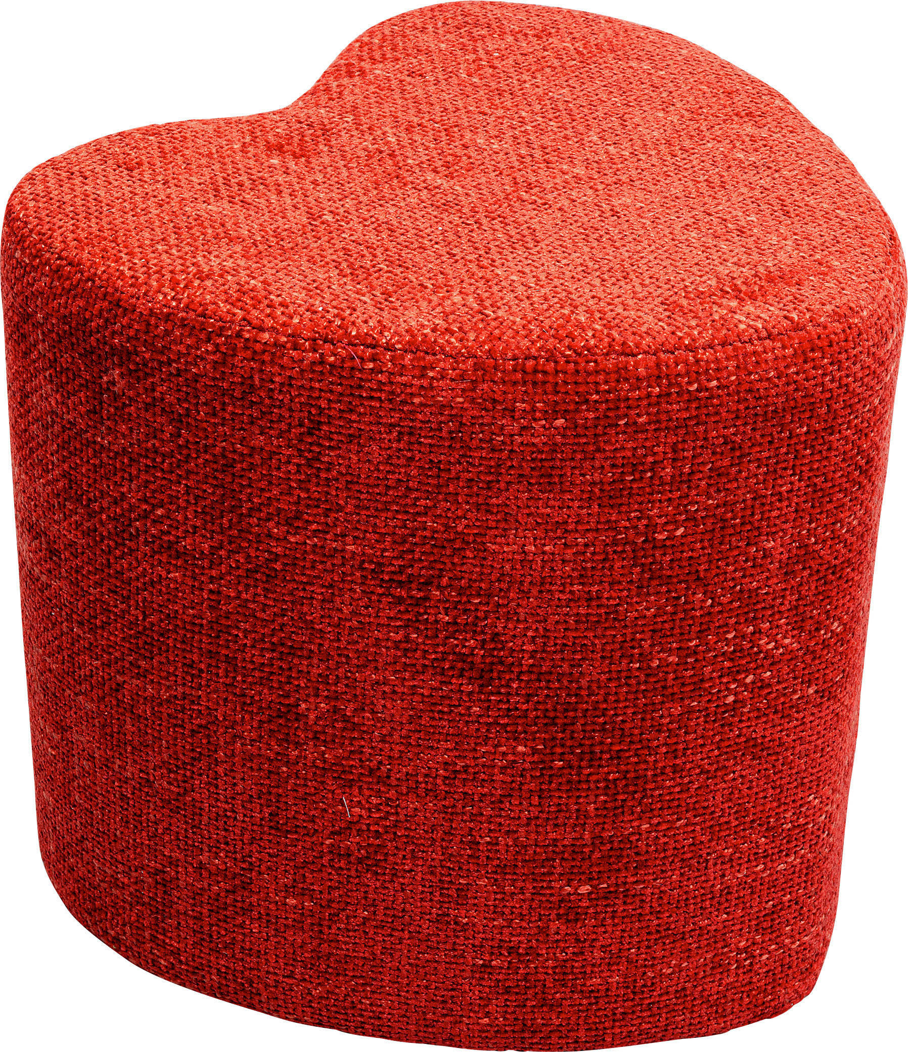 HOCKER in Textil Rot  - Rot, Design, Textil (34/36/36cm) - Kare-Design