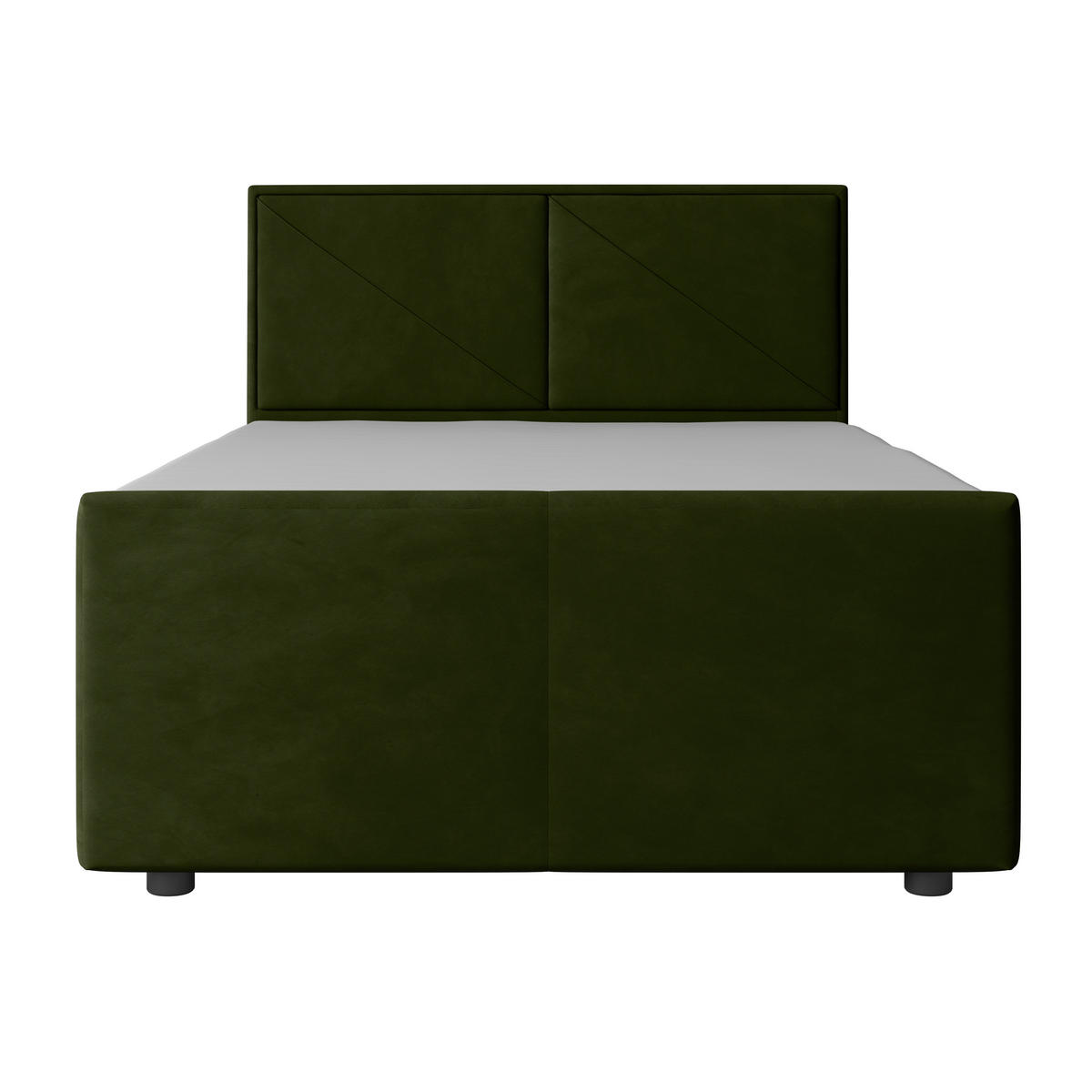 BOXSPRINGBETT 120/200 cm  in Grün  - Grün, MODERN, Holz/Kunststoff (120/200cm) - MID.YOU