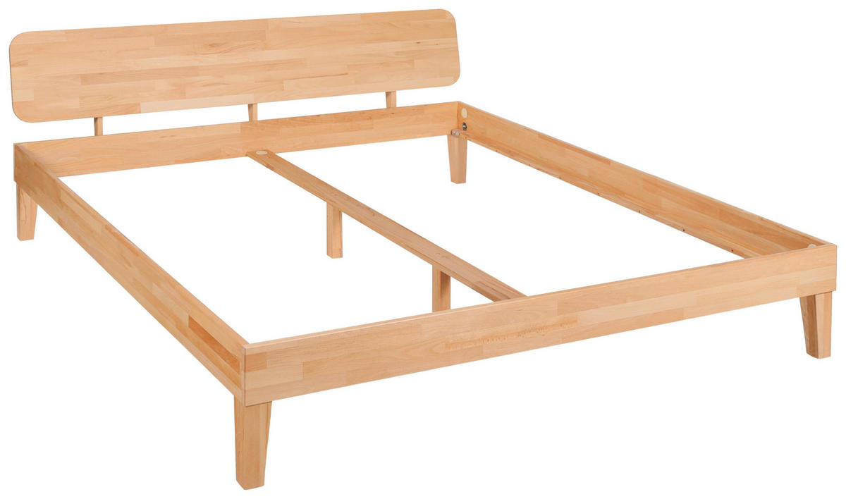 BETT 180/220 cm  Buchefarben   - Buchefarben, Modern, Holz (180/220cm) - MID.YOU