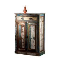 HIGHBOARD , 82/120/40 cm, 1 Schublade(n)  - Multicolor/Schwarz, Design, Holz/Metall (82/120/40cm) - MID.YOU