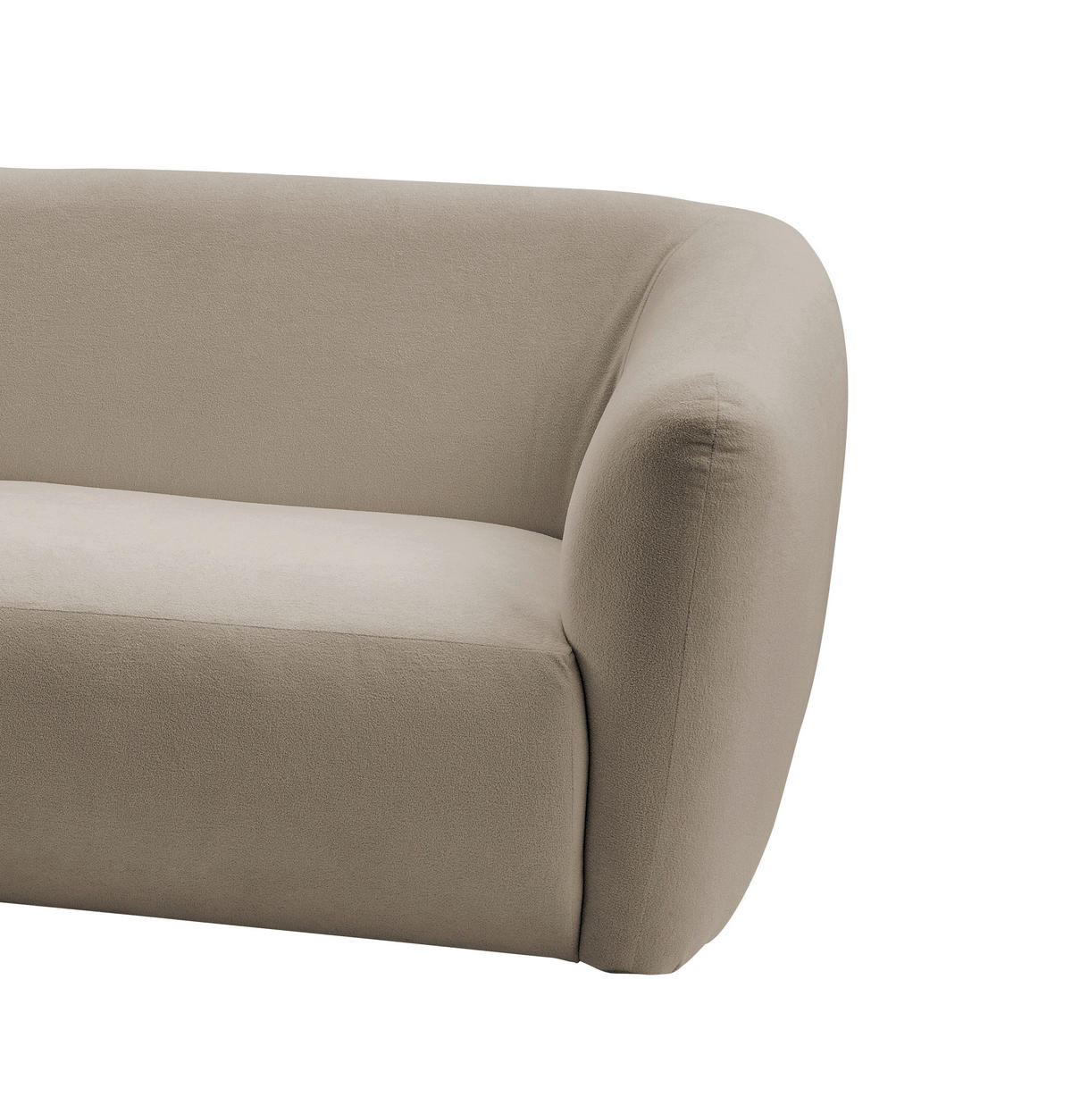 ECKSOFA in Mikrofaser Taupe  - Taupe/Schwarz, Modern, Kunststoff/Textil (182/276cm) - Livetastic