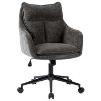 DREHSTUHL Webstoff Grau, Schwarz  - Schwarz/Grau, Modern, Kunststoff/Textil (58/85-93/58cm) - MID.YOU