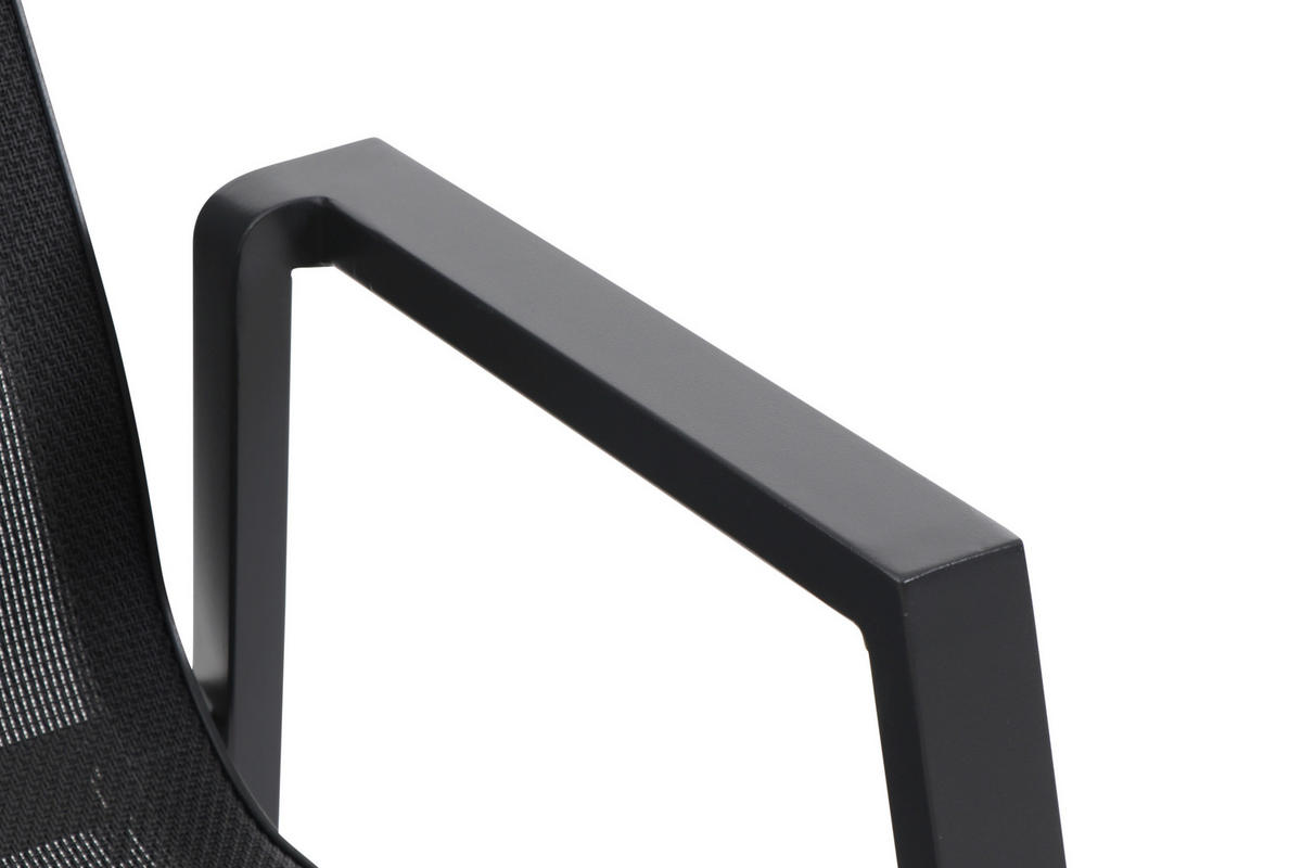 GARTENTISCHGRUPPE  - Anthrazit, MODERN, Keramik/Metall (100/88/220cm) - Siena Garden