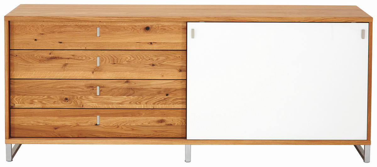 ANRICHTE Eichefarben  198,2/79,5/42 cm  - Eichefarben, Design, Holz/Metall (198,2/79,5/42cm) - TEAM 7