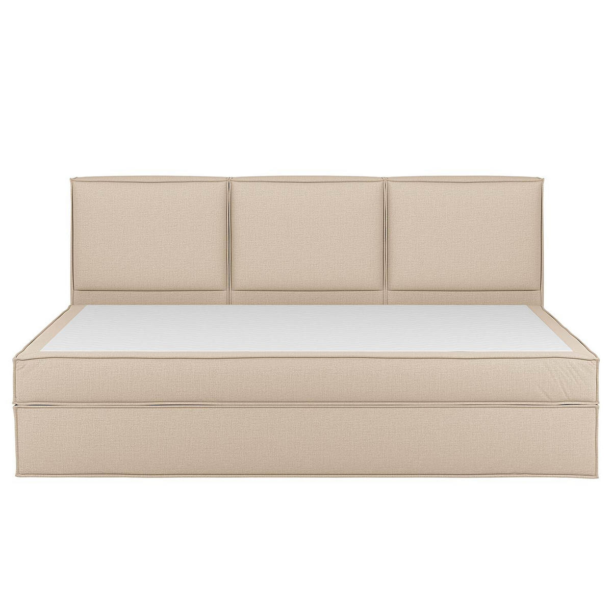 BOXSPRINGBETT 270/200 cm  in Beige  - Beige, Design, Textil (270/200cm) - home24
