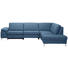 WOHNLANDSCHAFT in Leder Blau - Blau/Alufarben, Design, Leder/Metall (291/273cm) - Beldomo Premium WOHNLANDSCHAFT in Leder Blau - Blau/Alufarben, Design, Leder/Metall (291/273cm) - Beldomo Premium