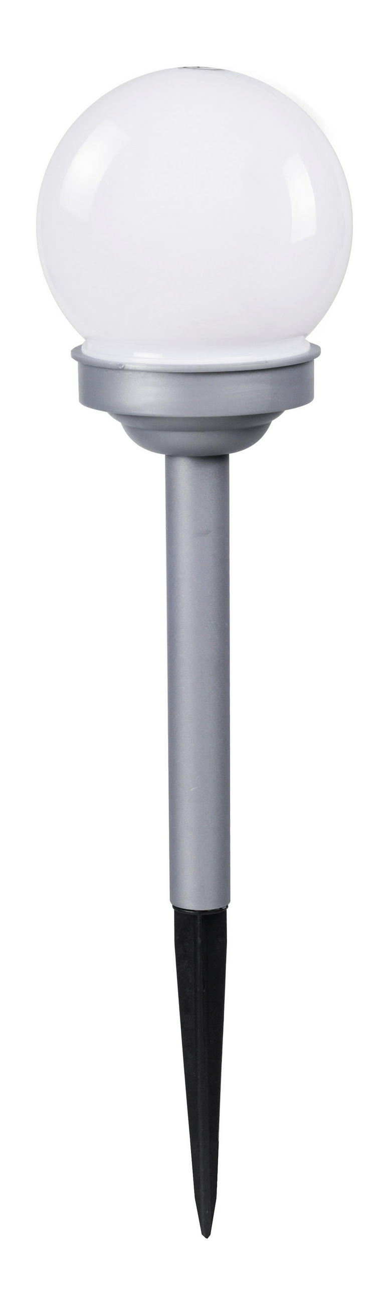 SADA SOLÁRNÍCH SVÍTIDEL 3 ks, 10/39 cm - bílá/barvy stříbra, Basics, plast (10/39cm) - Ambia Garden