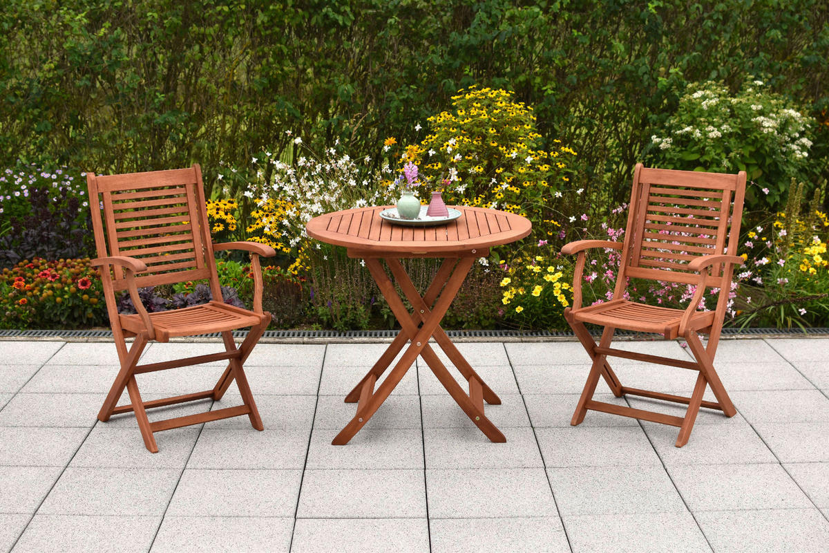 BALKONSET  - Naturfarben, MODERN, Holz - Gardenson