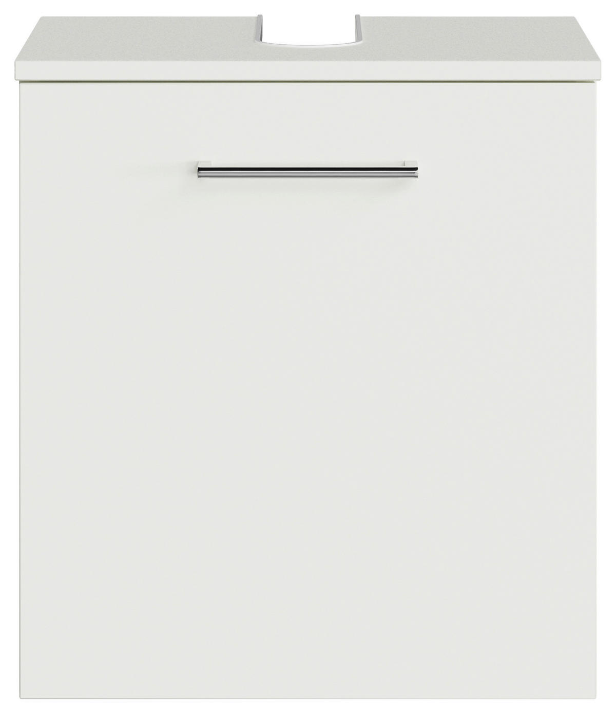 WASCHBECKENUNTERSCHRANK 45/49,8/33,3 cm  - Chromfarben/Weiß, KONVENTIONELL, Holzwerkstoff/Metall (45/49,8/33,3cm) - Sadena