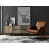 SESSEL in Echtleder Cognac  - Cognac/Schwarz, Design, Leder/Metall (67/87/74cm) - Livetastic