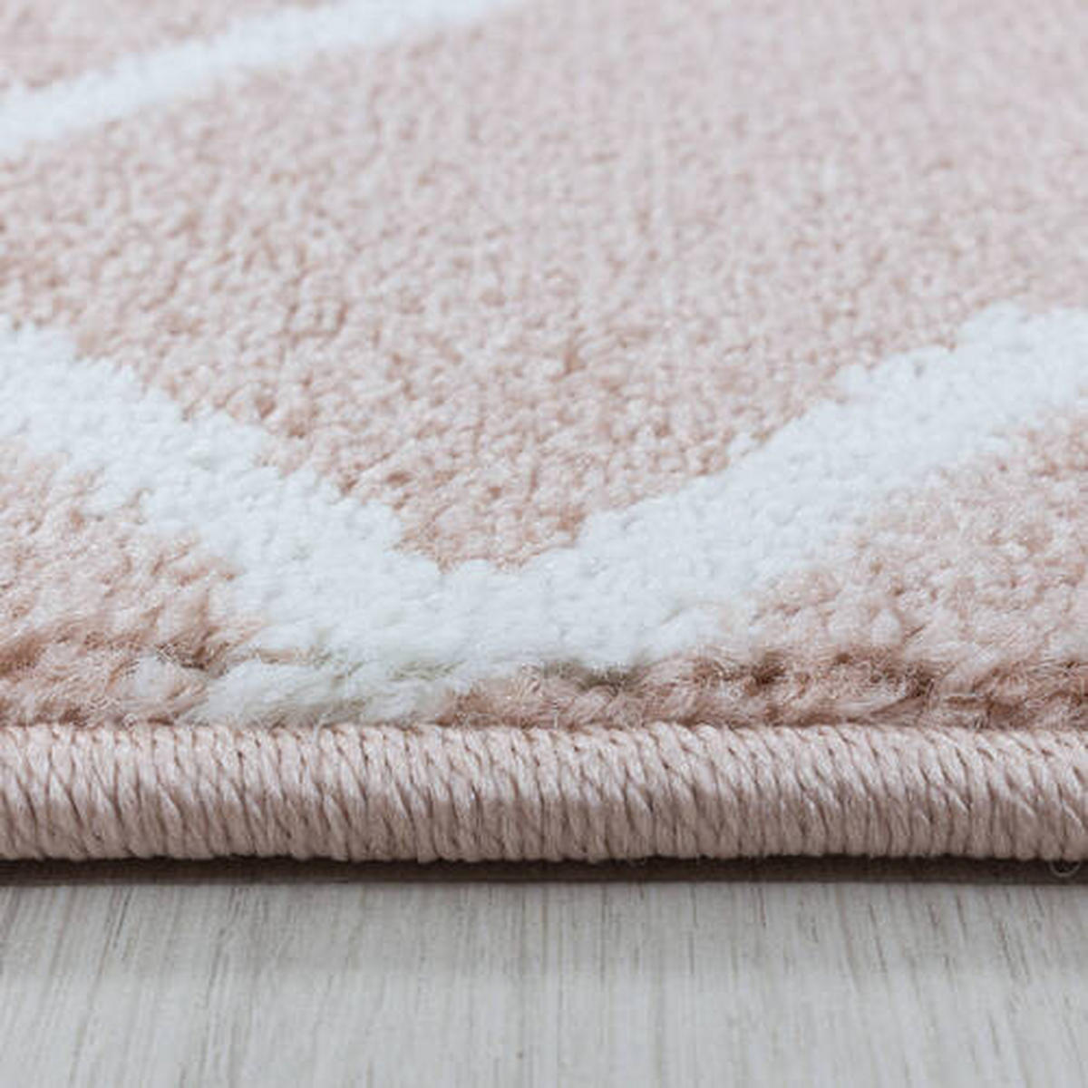 VÄVD MATTA 240/340 cm Efor 3713 rose  - rosa, Basics, textil (240/340cm)