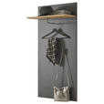 GARDEROBENPANEEL  in 64/130/28 cm  - Schwarz/Eiche Artisan, Design, Holzwerkstoff (64/130/28cm) - Carryhome