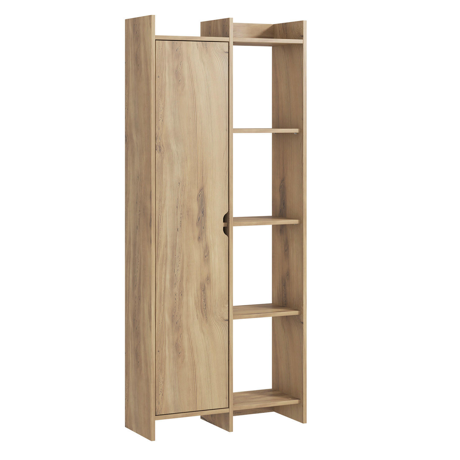 Livetastic Regal Offer Bücherregal Nussbaum 70x180x30 cm