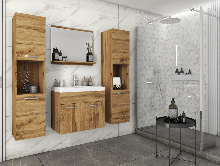 Badmöbel-set 5-tlg. Montreal Xl Eiche Wotan
