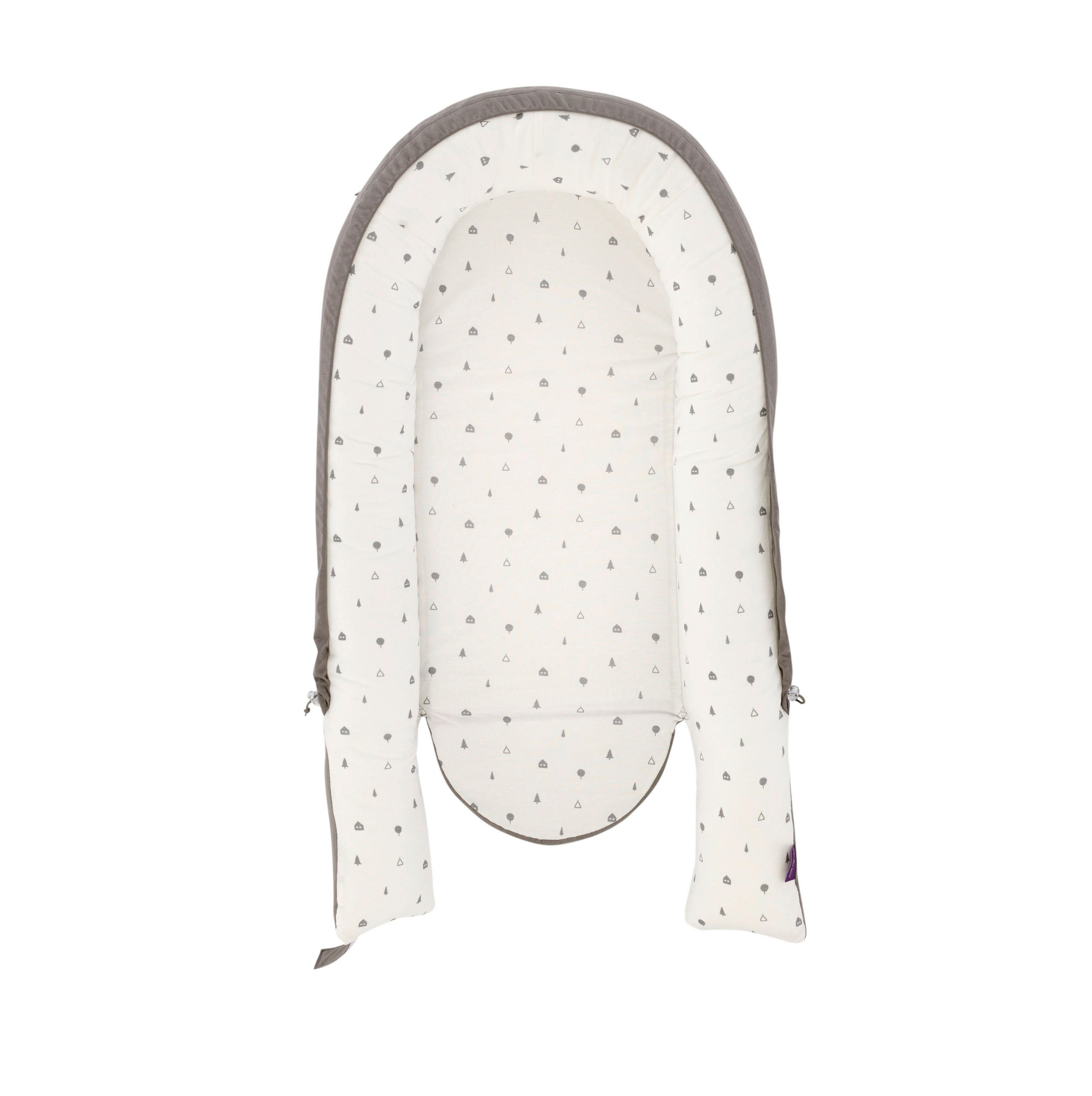 KUSCHELNEST Home Premium  84/47/13 cm   - Dunkelgrau/Weiß, Basics, Textil (84/47/13cm) - Träumeland