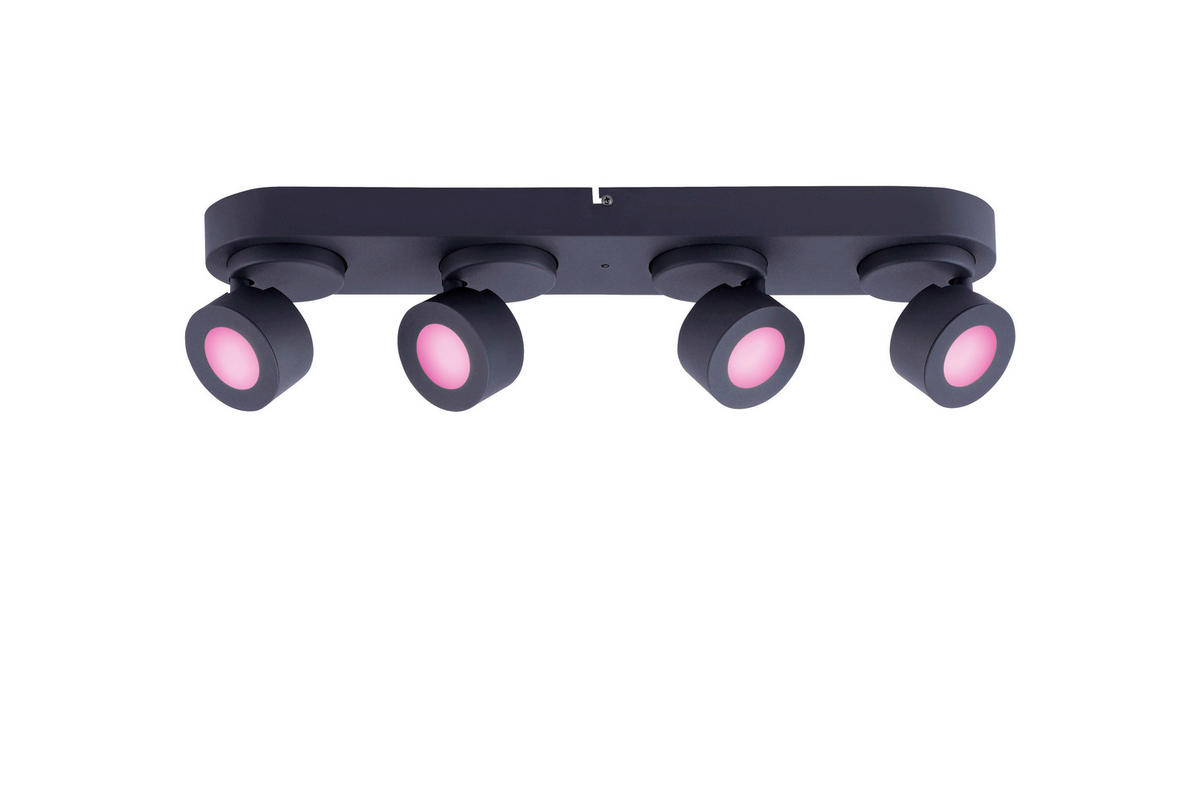 LED-REFLEKTOR  Sancho /4x300lm lm/3000-5000 K// - črna, Basics, kovina (55/12,5/11cm)