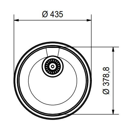 SPÜLE 101.0725.057  - Edelstahlfarben, Basics, Metall (43,5/17,0/43,5cm) - Franke