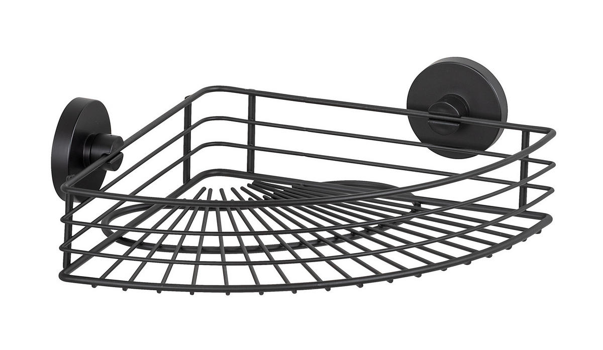 DUSCHREGAL - Schwarz, Basics, Metall (35/9/22,5cm) - Wenko