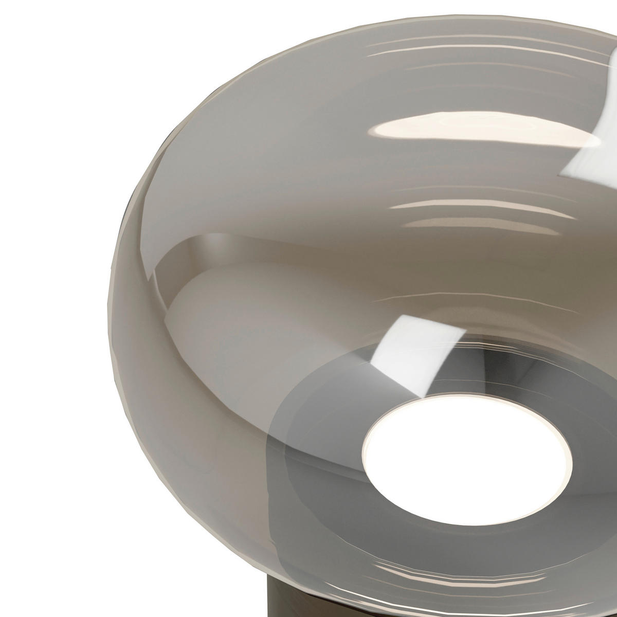 TISCHLEUCHTE Bravino 15,5/17 cm  - Braun/Bronzefarben, Design, Glas/Metall (15,5/17cm) - Eglo