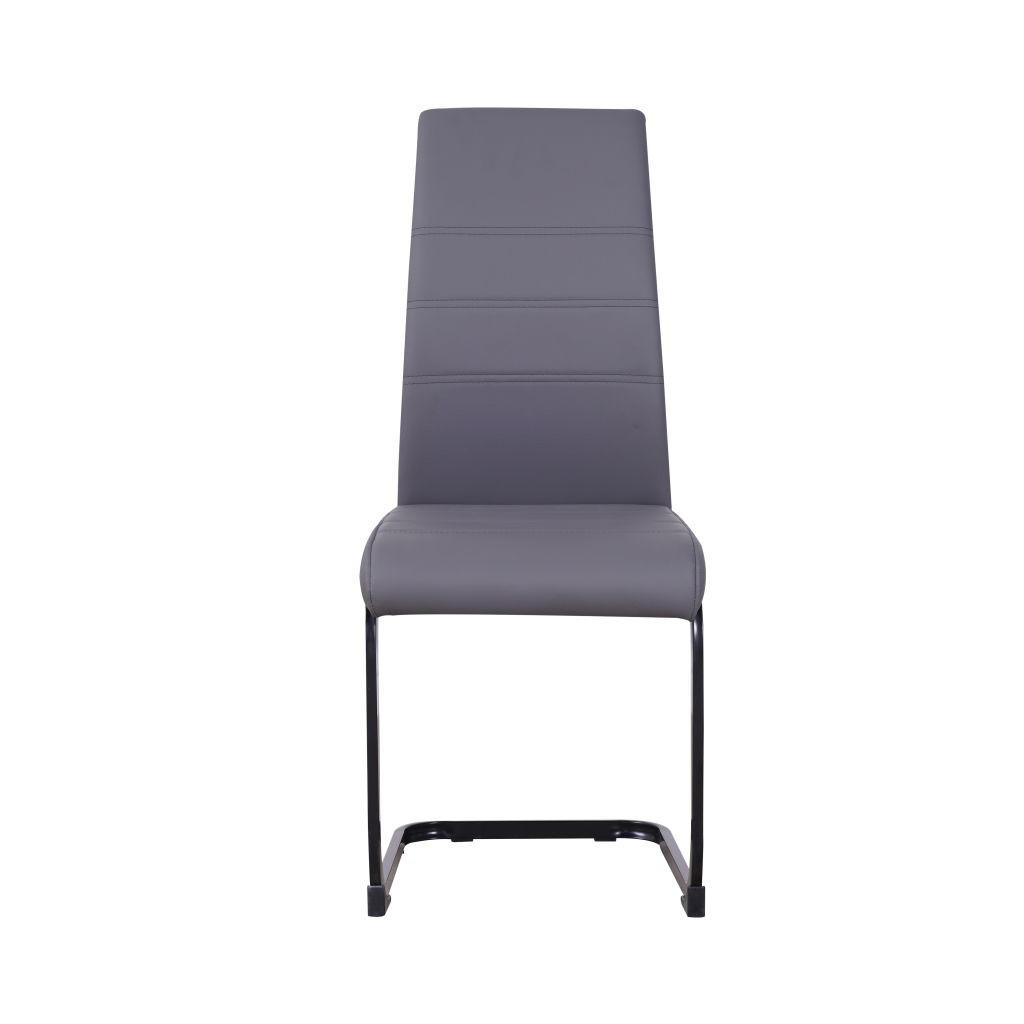 STOLICA  siva       - siva/crna, Moderno, metal/tekstil (42/99/56cm)