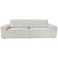 3-SITZER-SOFA Cord Naturfarben  - Schwarz/Naturfarben, KONVENTIONELL, Kunststoff/Textil (248/76/95cm) - Carryhome