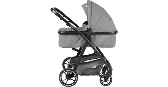 KINDERWAGENSET Korfu  - Dunkelgrau/Schwarz, Basics, Kunststoff/Textil - My Baby Lou