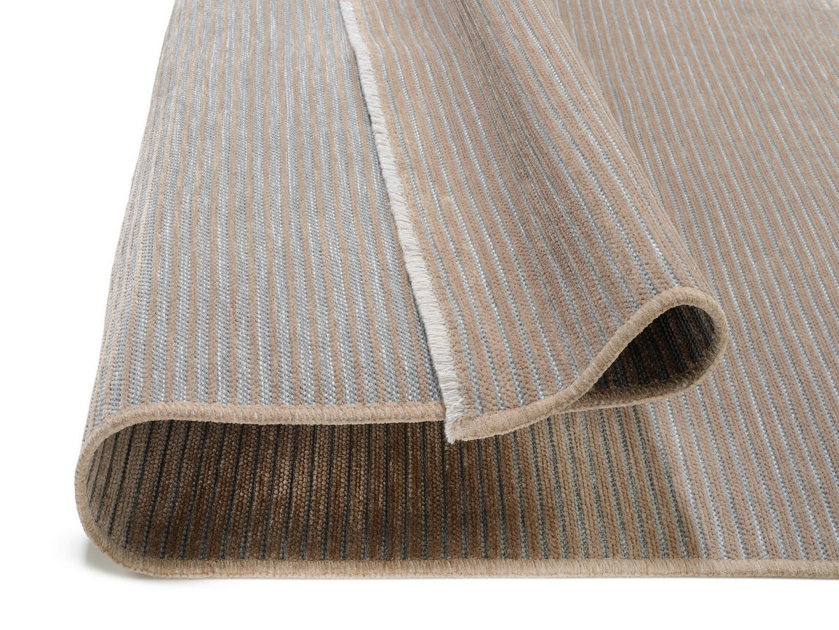 FLACHWEBETEPPICH 140/200 cm Grau, Beige  - Beige/Grau, Design, Textil (140/200cm) - Novel