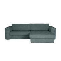 ECKSOFA JOOP Petrol Cord  - Petrol/Schwarz, KONVENTIONELL, Kunststoff/Textil (269/192cm) - Joop!