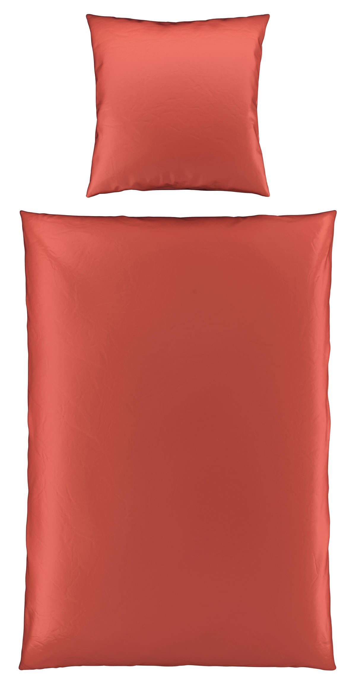 BETTWÄSCHE Segesta Satin 155/220 cm  - Terracotta, MODERN, Textil (155/220cm) - Novel