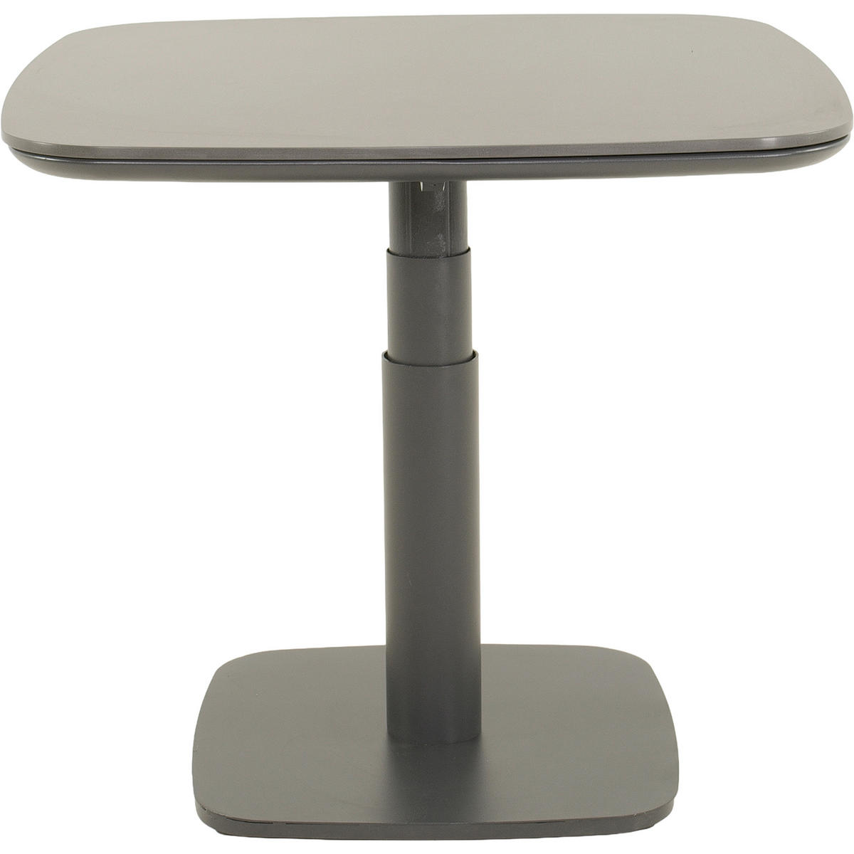 GARTENTISCH Metall, Keramik Anthrazit  - Anthrazit, MODERN, Keramik/Metall (80/80/51-74cm) - Ambia Garden