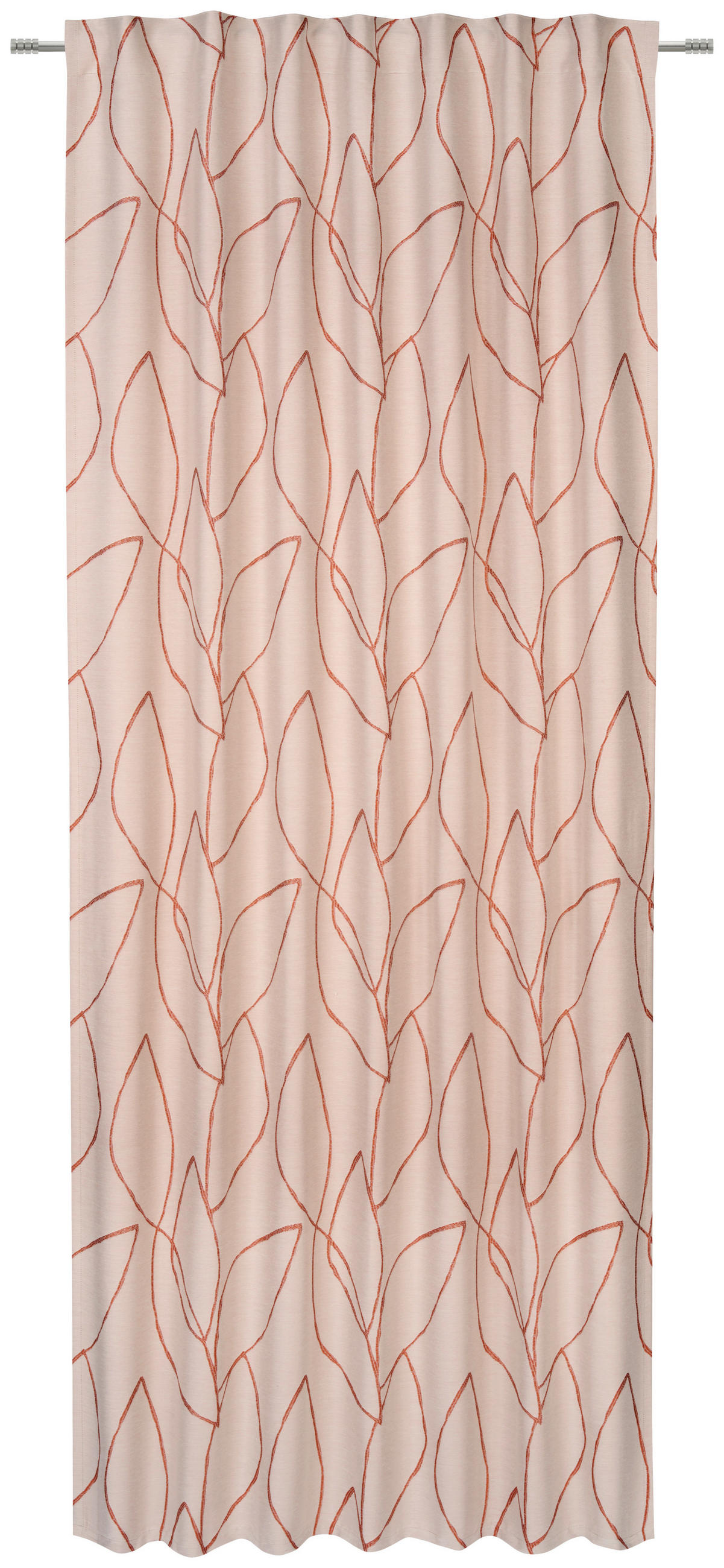 FERTIGVORHANG blickdicht  - Kupferfarben, Design, Textil (140/255cm) - Novel