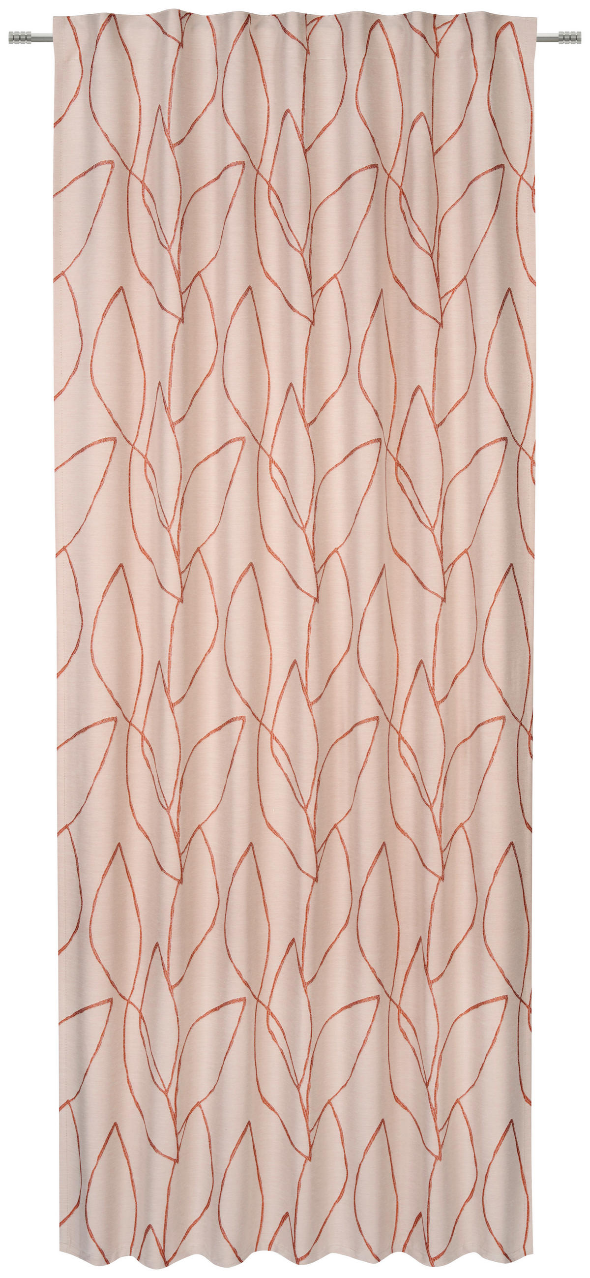 FERTIGVORHANG blickdicht  - Kupferfarben, Design, Textil (140/255cm) - Novel