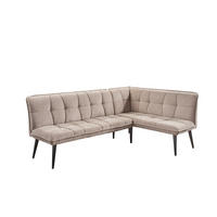 KLUPA KUTNA  bež  drvo, tekstil, drvni materijal      - bež/crna, Moderno, drvni materijal/drvo (240/161cm) - Livetastic